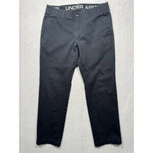 Under Armour Showdown Chino Golf Pants Black Straight Leg 1306325 Tag Mens 36x30
